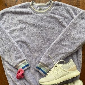 Aerie Fuzzy Purple Pullover